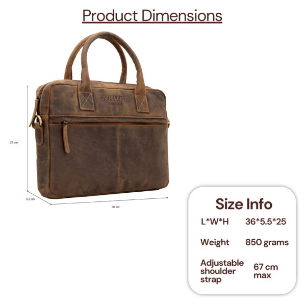 Laptop Bag- Chicago( TF Brown) - Image 7