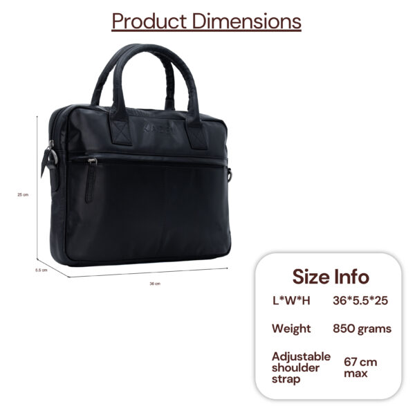 Laptop Bag-Chicago( Black) - Image 8