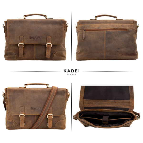 Flap Laptop Bag-New York(TF Brown) - Image 8