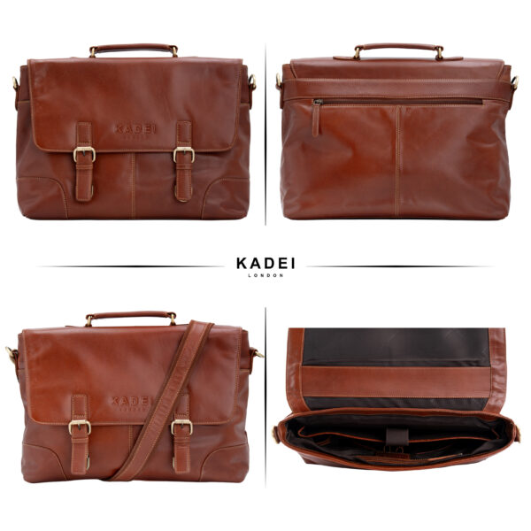 Flap Laptop Bag-New York(British Brown) - Image 8