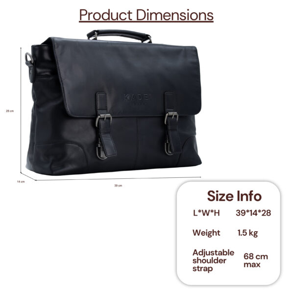 Flap Laptop Bag-New York(Black) - Image 7