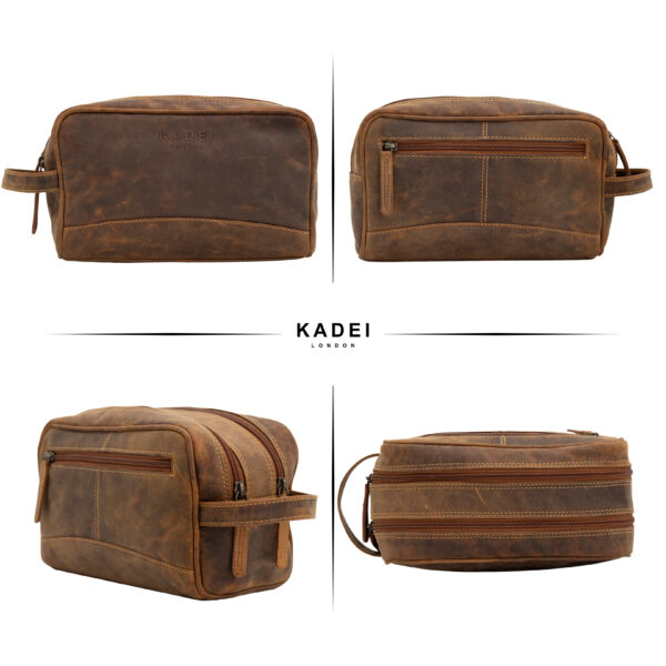 Men's Toiletry Bag-Rotterdam( TF Brown) - Image 8