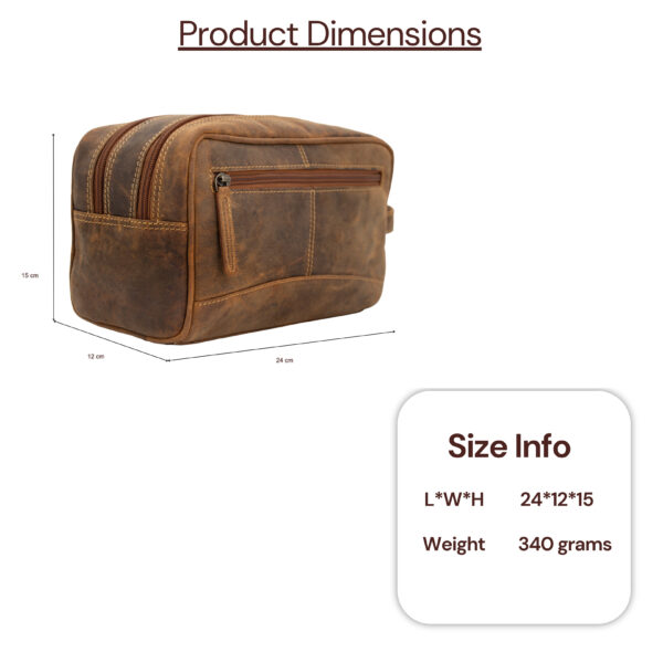 Men's Toiletry Bag-Rotterdam( TF Brown) - Image 7