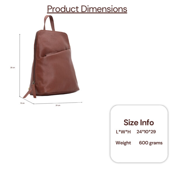 Small Back Pack-Amsterdam( British Brown) - Image 7