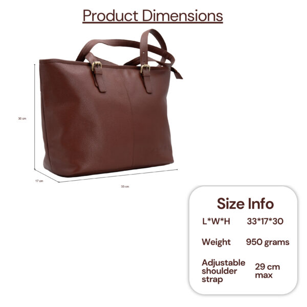 Women's Tote Bag-Paris( British Brown) - Image 8