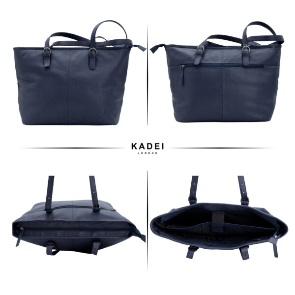 Women's Tote Bag-Paris(Navy) - Image 7