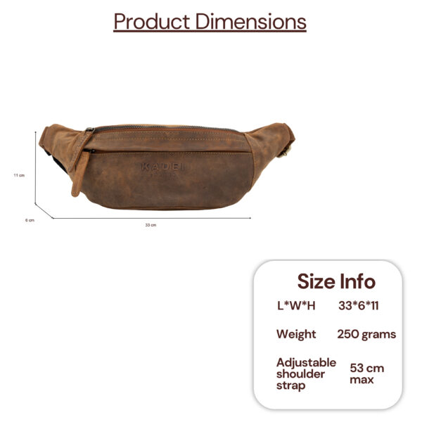 Fanny Pack/ Bum Bag-Glasgow(TF Brown) - Image 7