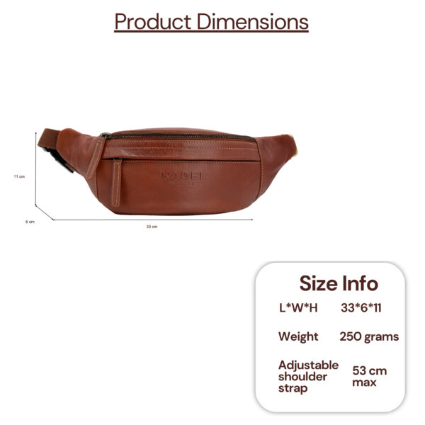 Fanny Pack/ Bum Bag-Glasgow(British Brown) - Image 6