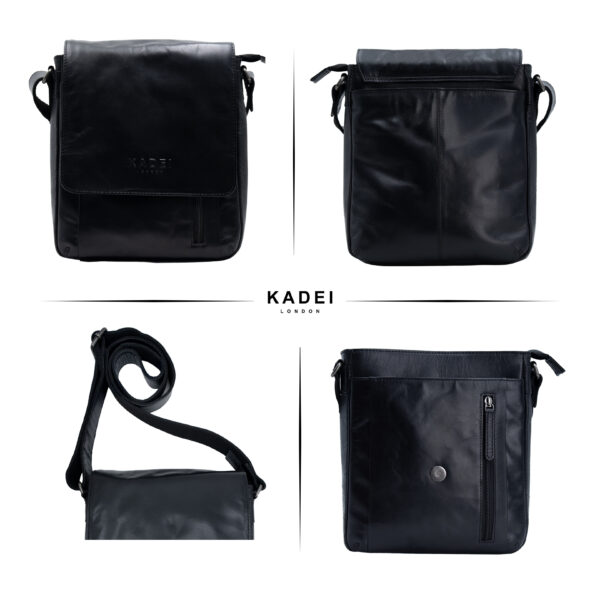 Men's Side Bag-Warsaw (Black) - Image 6