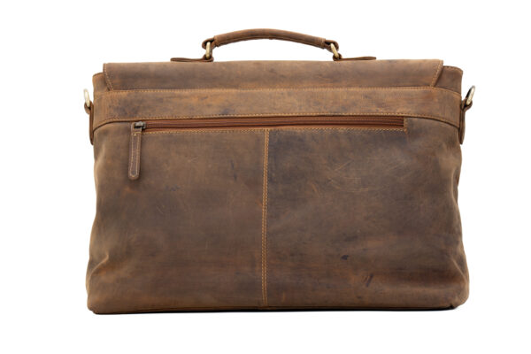 Flap Laptop Bag-New York(TF Brown) - Image 4