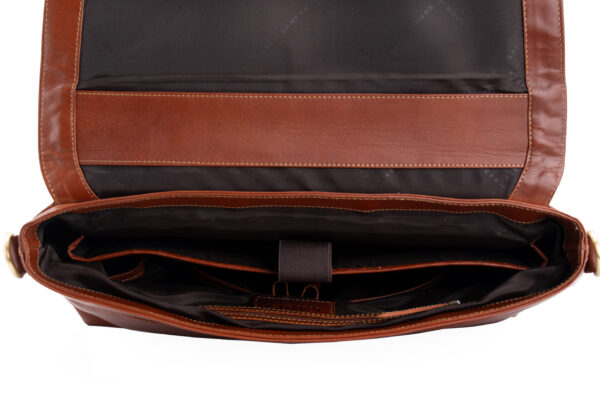 Flap Laptop Bag-New York(British Brown) - Image 4