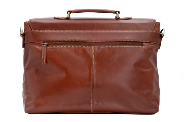 Flap Laptop Bag-New York(British Brown) - Image 5