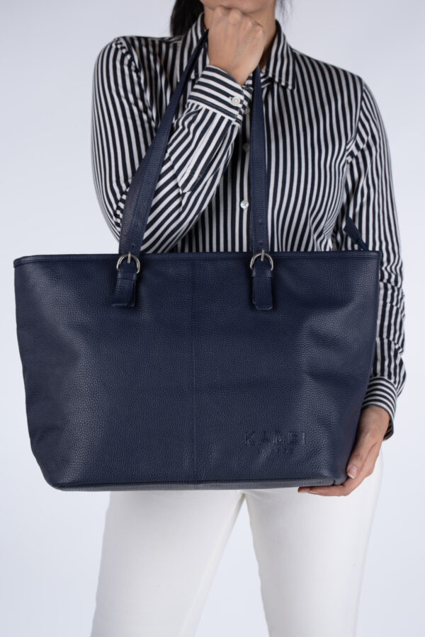 Women's Tote Bag-Paris(Navy) - Image 6