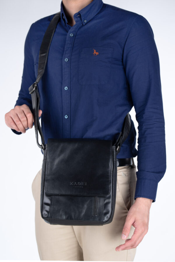 Men's Side Bag-Warsaw (Black) - Image 8