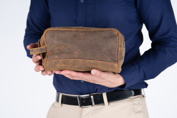 Men's Toiletry Bag-Rotterdam( TF Brown) - Image 6