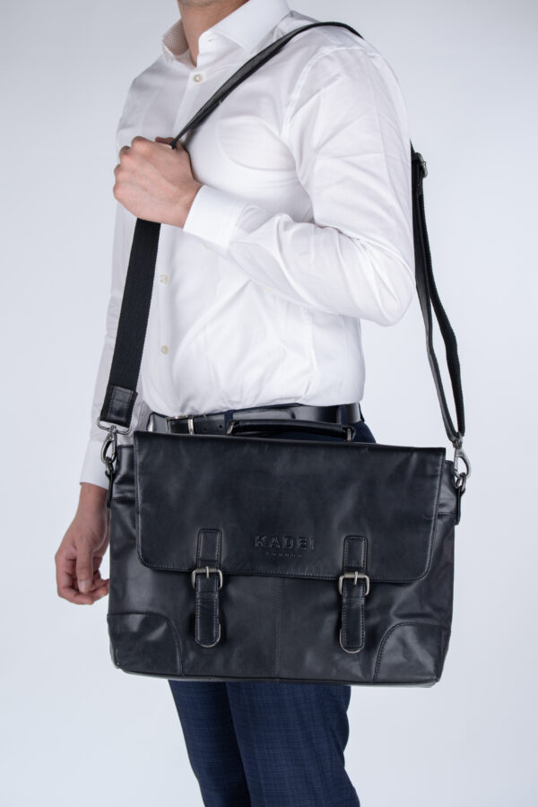 Flap Laptop Bag-New York(Black) - Image 6