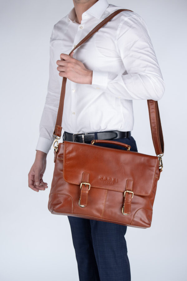 Flap Laptop Bag-New York(British Brown) - Image 6