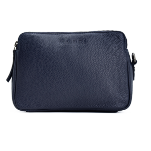 Women's Double Zip Side Bag-Leeds(Navy)